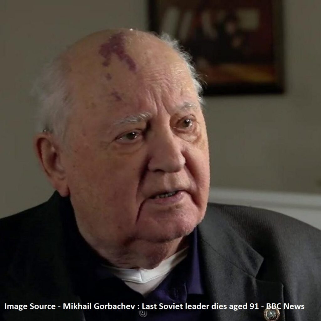 Mikhail Gorbachev died on Tuesday at the age of 91 in Moscow.